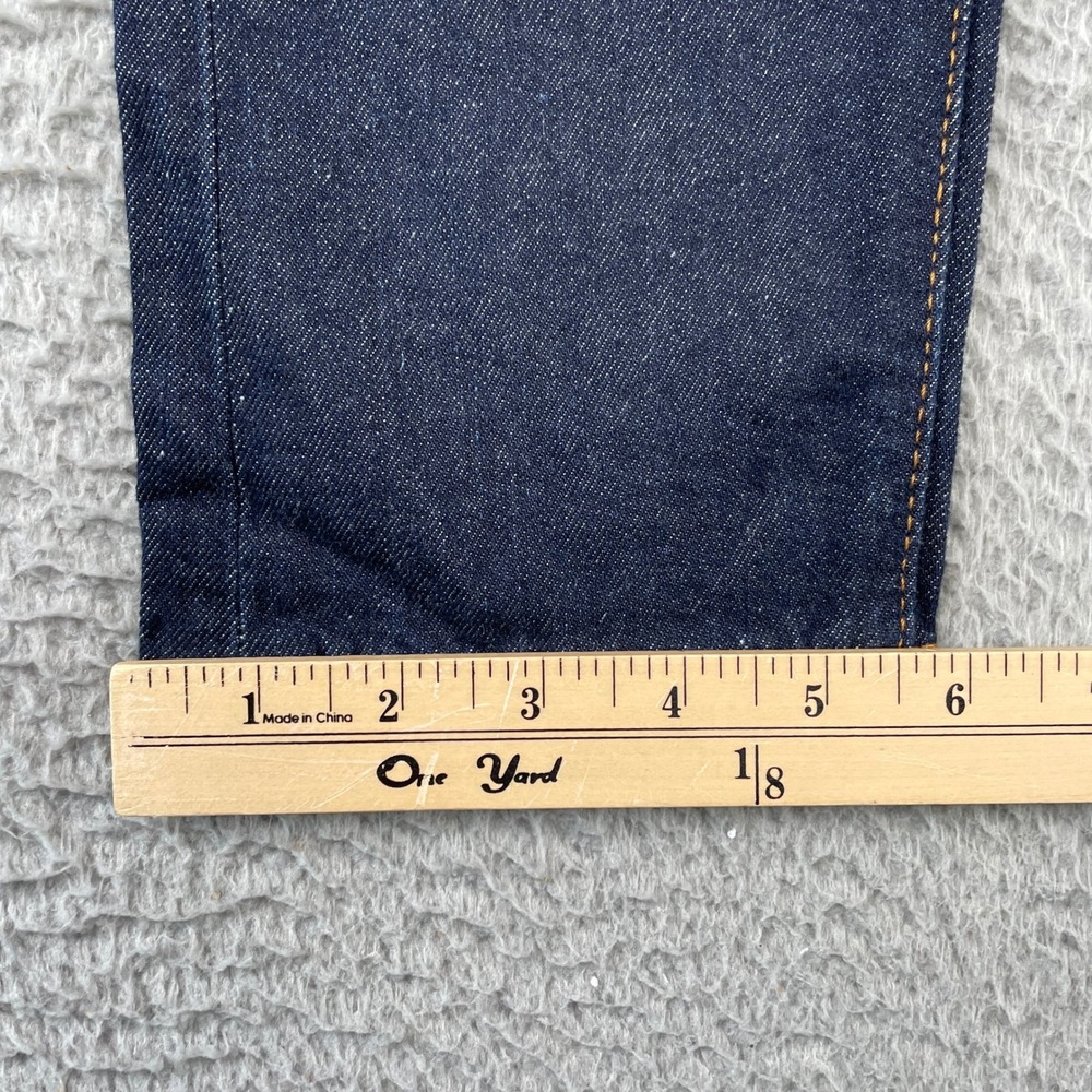 Levi's Jeans Mens 33x32 Blue Skinny Taper Premium Dark Wash Denim Pants - Picture 7 of 11